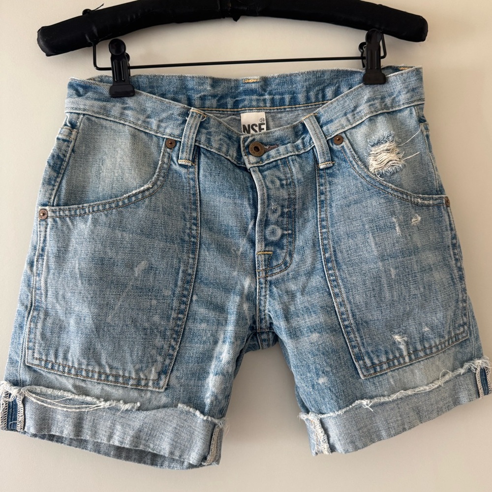 NSF denim shorts, made in USA